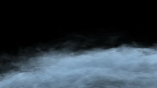 4k blue grey mist moving from left to right with Alpha.