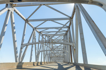 Metallic Bridge of New Orleans, Louisiana