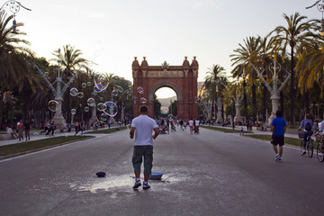 Triumph Arch in Barcelona, Spain