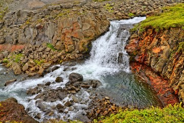 Obraz premium Wasserfall auf Island
