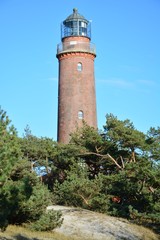 Fototapeta na wymiar Leuchtturm Darß, Mecklenburg-Vorpommern, Deutschland