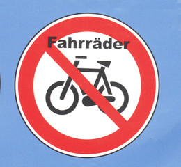 Bilder und Videos suchen: fahrradverbotsschild
