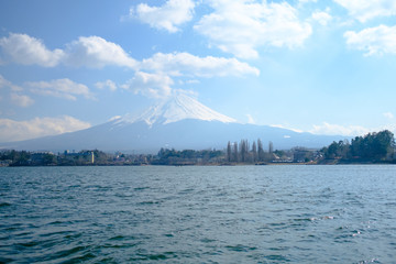 Mount Fuji from Kawaguchi lake view