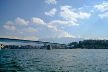 Mount Fuji from Kawaguchi lake view
