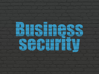 Fototapeta na wymiar Protection concept: Business Security on wall background