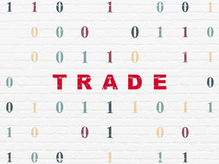 Business concept: Trade on wall background