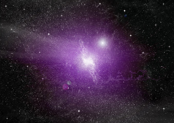 galaxy in a free space