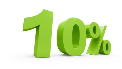 3D rendering green discount 10 percent