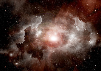 Fototapeta premium galaxy in a free space