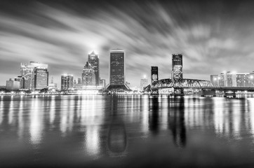 Night skyline of Jacksonville, Florida