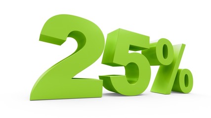 3D rendering green discount 25 percent