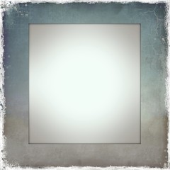 Vintage squared fabric frame background with worn borders.