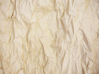 Old crumpled paper texture background