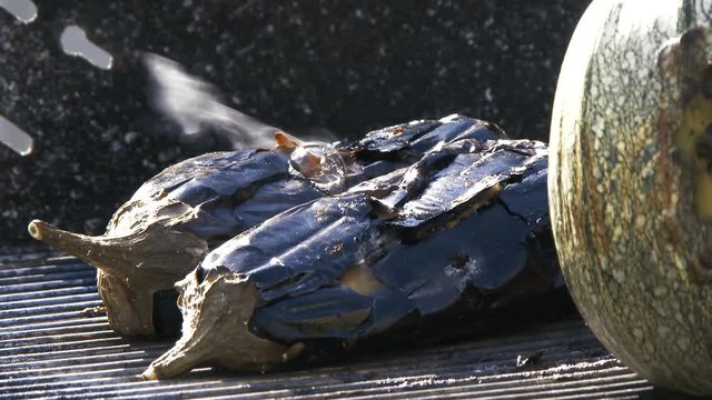 Aubergines barbecue