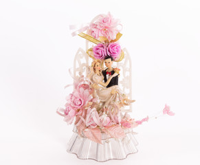 Wedding souvenir, bride and groom