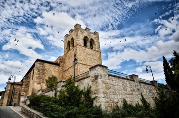 Fototapeta na wymiar San Juan church, Aranda de Duero, Spain.