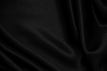Obraz premium Black silk fabric background