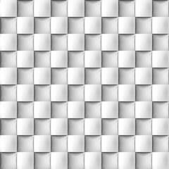 Volume realistic texture, cubes, gray 3d geometric pattern, design vector background