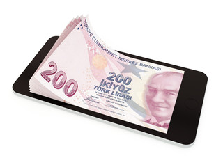 Mobile payment with smart phone, Turkish lira