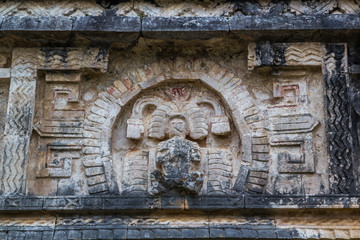 Art Carvings in Chichen Itza Mayan City