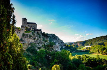 Obraz premium Saint Circ Lapopie, french destination on Lot river