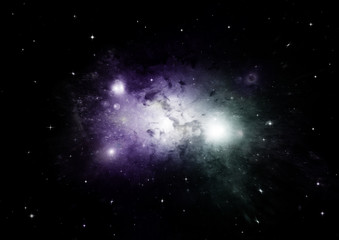 galaxy in a free space