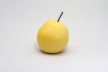 Isolated fruit picture. Chinese pear.