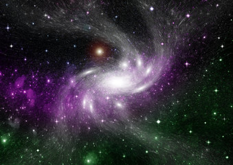 galaxy in a free space