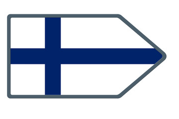 Obraz premium Drapeau Finlandais