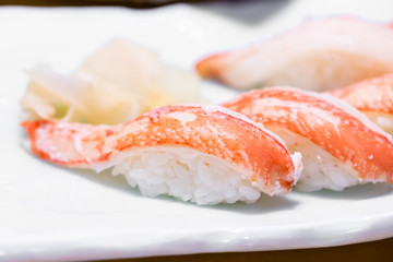 Crab meat sushi