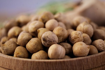 Chickpeas. Natural product from leguminous crops