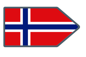Obraz premium Drapeau de Norvège