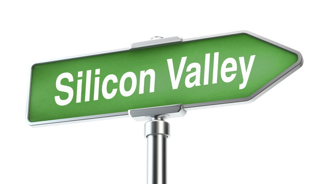 Silicon Valley, - road sign