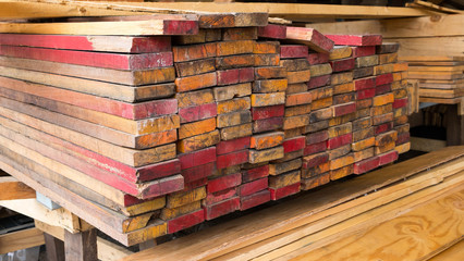 wooden stacked, Raw material for packing