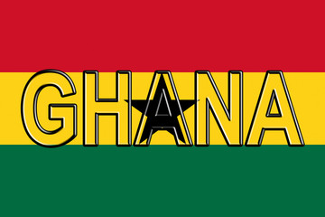 Flag of Ghana Word © Roy Pedersen