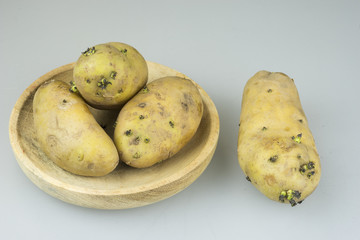 closeip of potatoes