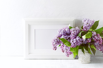 Fototapeta na wymiar Bouquet of Spring Lilac Flowers