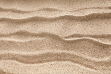 Fototapeta na wymiar Beach sand background. Natural seashore texture surface