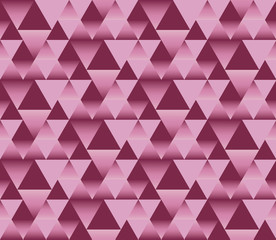 chic wrapping paper seamless pattern with 3d rectangular  illusion. bright pink geometric abstract repeatable motif. geometry feminine wallpaper illustration.