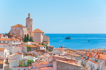Spain. Catalonia. Cadaques on the Costa Brava. The famous tourist city of Spain. Nice view of the...