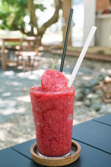 Iced mixed berry frappe