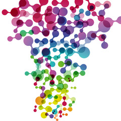 Vector background with color figures