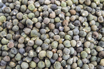 Ready to plant very clearly with white back ground okra seeds, 
