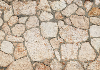 Old wall made of the Jerusalem stone wall. Israel