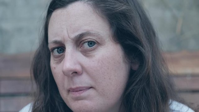 woman suffering from fear, loneliness, depression, abuse, addiction