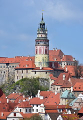 Fototapeta premium UNESCO protected site town Cesky Krumlov,Czech republic