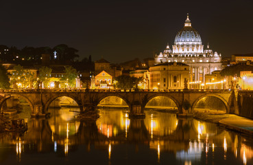 Fototapeta na wymiar Night in Rome