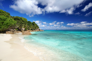 Sommertag auf der Insel, Seychellen, La Digue