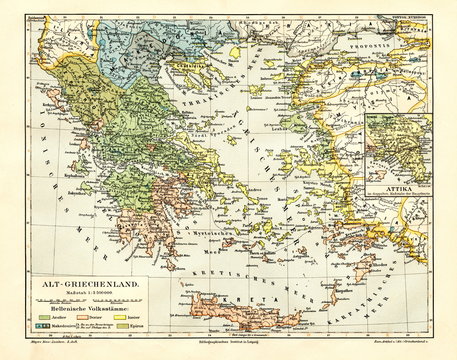 Ancient Greece (from Meyers Lexikon, 1895, 7/926/927)