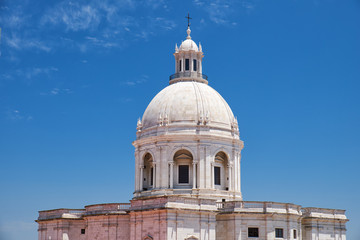Fototapeta na wymiar High central dome of National Pantheon. Lisbon. Portugal.